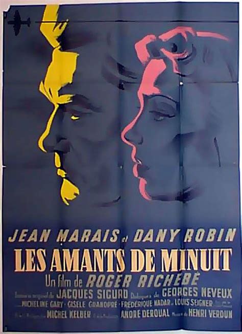 Jean Marais Movie Poster Les Amants De Minuit Movie Poster