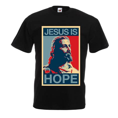 Men S T Shirt Christian Gifts For Men Jesus Is Hope Christian T Shirt T Shirts Aliexpress