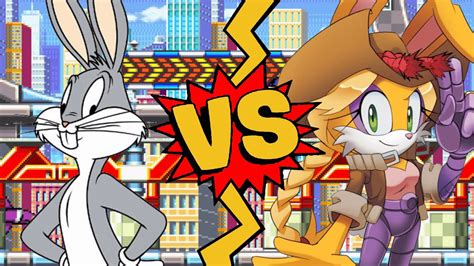 M U G E N Battles Bugs Bunny Vs Bunnie Rabbot Warner Vs Sonic The