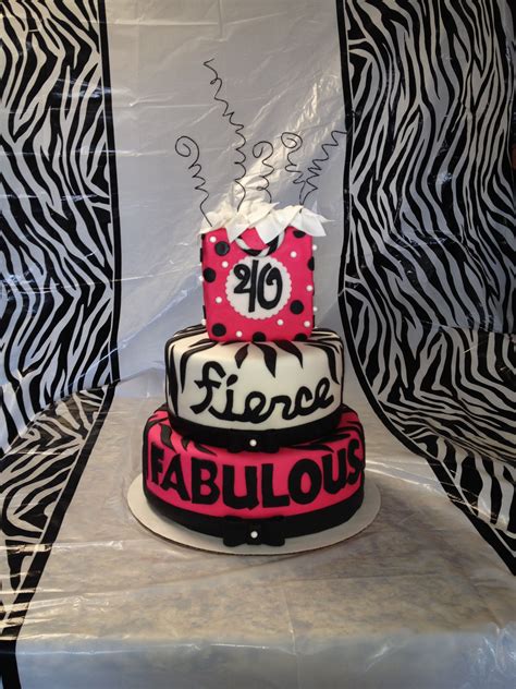 Fierce Cake For A Fabulous Friend For Her 40th Birthday