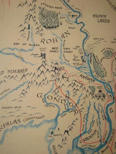 Rohan Lord Of The Rings Map