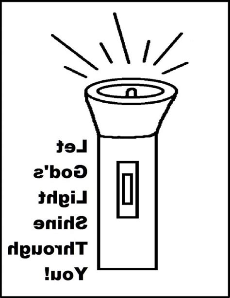 Flashlight Coloring Page Coloring Pages