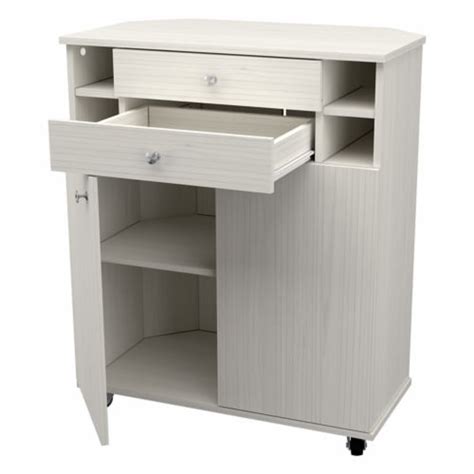 Inval Engineered Wood Buffet Corner Storage Cabinet With 2 Drawers In