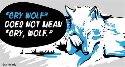 Cry Wolf Does Not Mean Cry Wolf Grammar Ishgrammar Ly