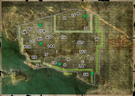 Wasteland 2 Los Angeles Map Map Of Counties Around London