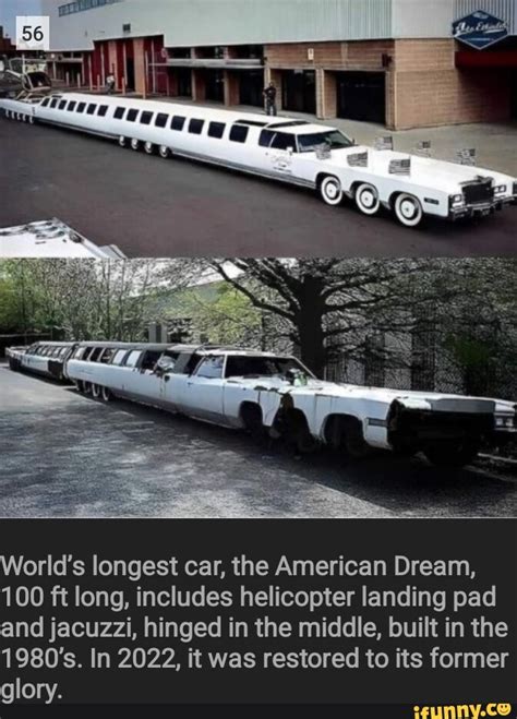 Worlds Longest Car The American Dream 100 Ft Long Includes