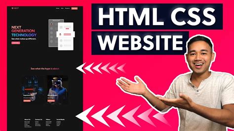 Html Css And Javascript Website Design Tutorial Beginner Project