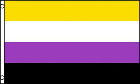 Non Binary Nb Genderqueer Gq Lgbt 5x3 150cm X 90cm Flag Amazon