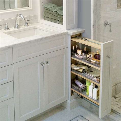 Sliding shelf can make the very model strolling so that currycomb heavy. Pull-out bathroom storage ideas for a clutter-free ...