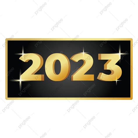 عام جديد سعيد 2023 2023 ذهبي سنة جديدة سعيدة Png والمتجهات للتحميل مجانا