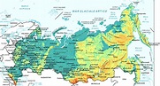 Geographic map of Russia: high resolution map ...