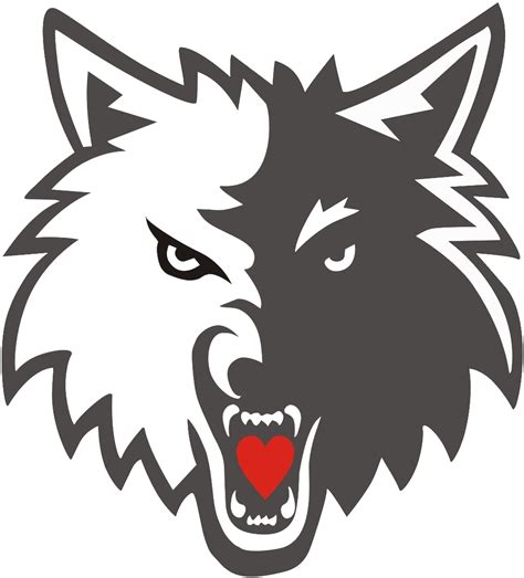 Transparent Background Wolf Head Logo