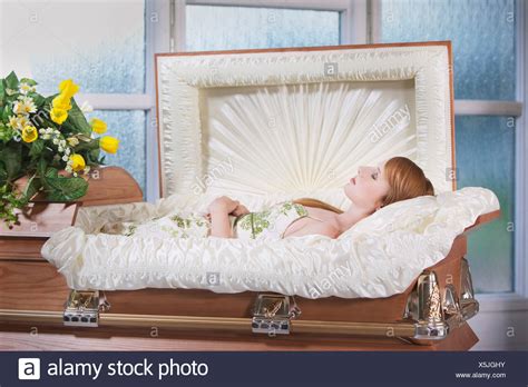 Young Woman In Coffin
