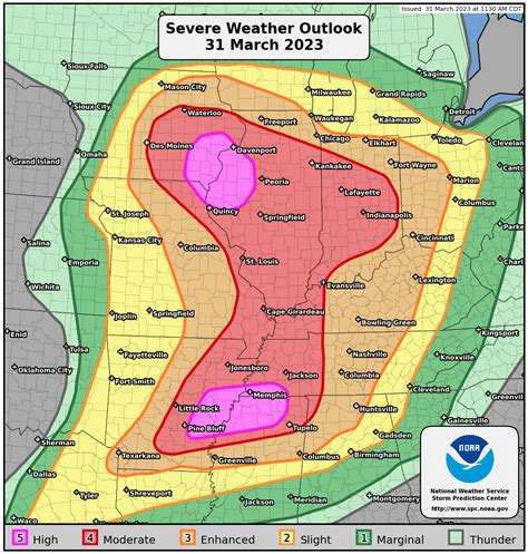 Storm Prediction Center Public Severe Weather Outlook Pwo