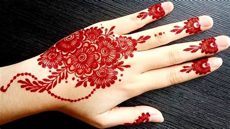 Latest Most Beautiful Reddish Party Mehndi Design Artistic Henna By Saima Youtube