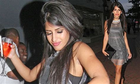 towie s jasmin walia parties up a storm in revealing metallic dress daily mail online