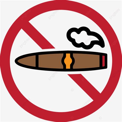 Cigar Smoke Vector PNG Images No Smoking Sign Icon Cigar Dilarang Merokok No Smoking Cigar