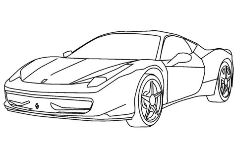 Ferrari Para Colorear