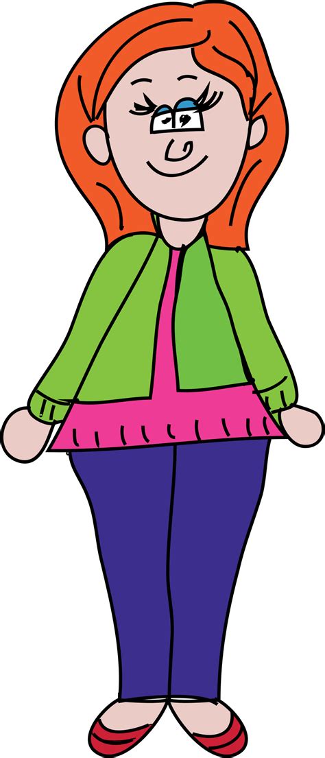 Clipart Lady Standing