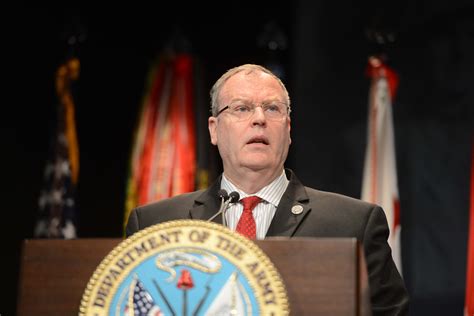 Deputy Defense Secretary Bob Work Speaks To Attendees During A Ceremony