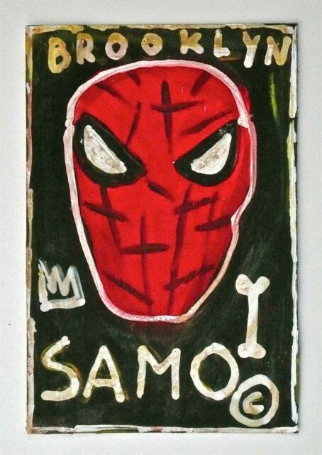 Jean Michel Basquiat Large Painting Original Samo Rare Ebay
