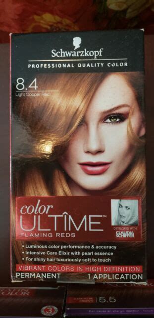 Schwarzkopf Ultime Hair Color Cream Light Copper Red 84 203 Ounces