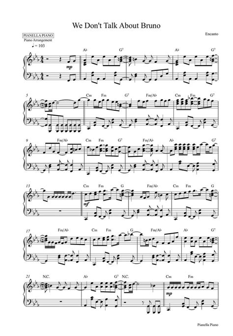We Dont Talk About Bromo Sheet Music