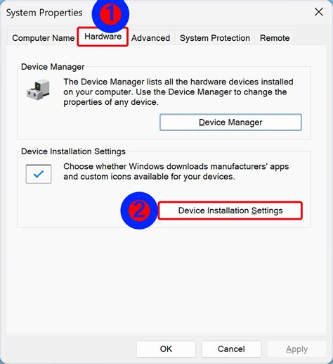 How To Change Device Installation Settings In Windows 11 Or 10 Gear