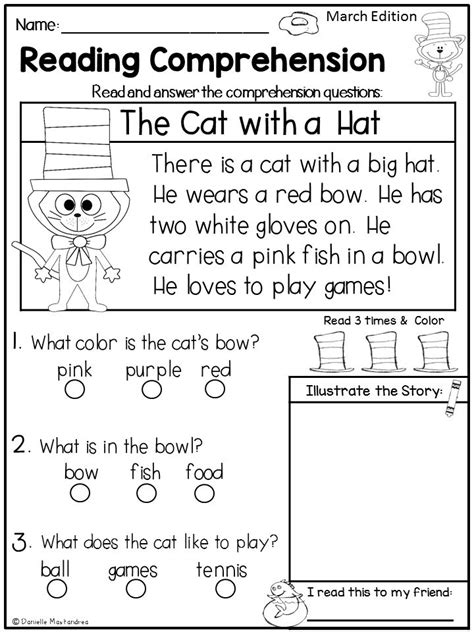 Worksheets For 1st Graders Reading