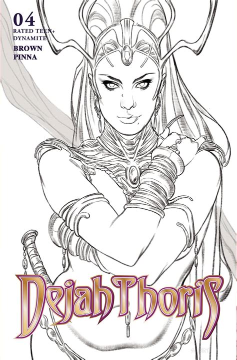 Dejah Thoris Copy Sway Line Art Cover Fresh Comics