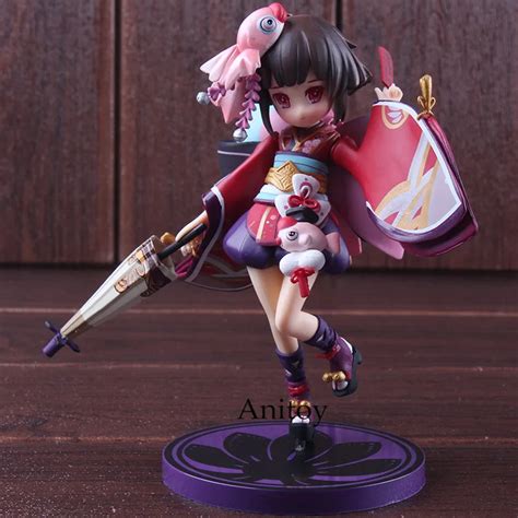 Game Onmyoji Kagura With Umbrella Pvc Anime Action Figures Collectible