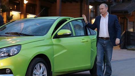 president of russia vladimir putin has tested lada vesta automotive world