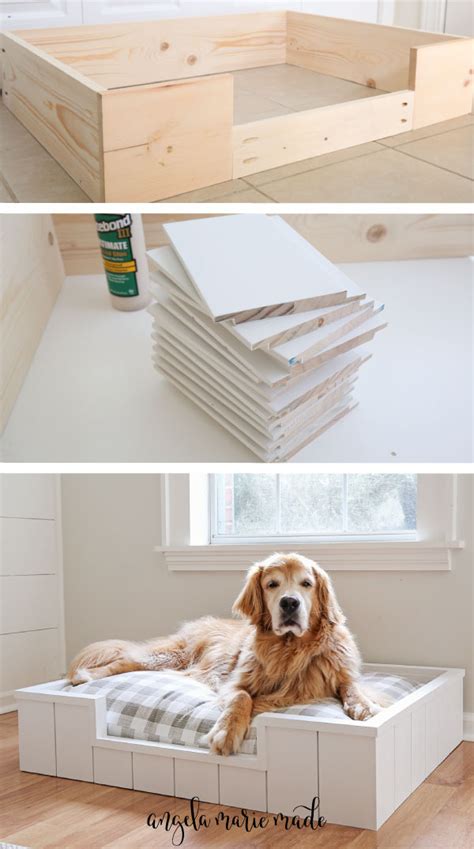Diy Dog Bed With Shiplap Angela Marie Made