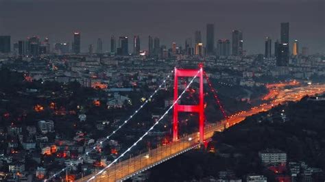 Istanbul Famous Bridge In Turkey Stock Footage Videohive