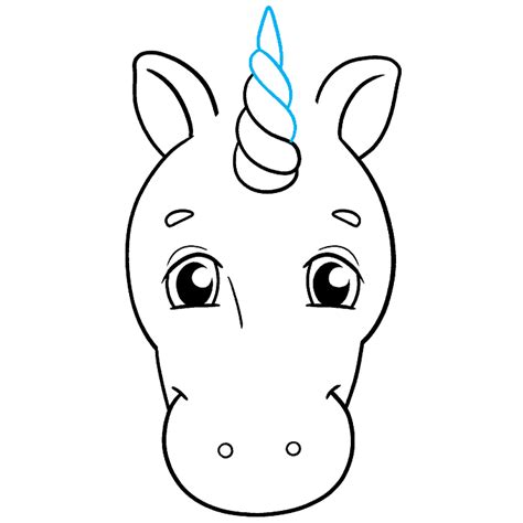 How To Draw An Easy Unicorn Face Really Easy Drawing Tutorial