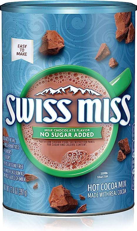 Swiss Miss Hot Cocoa Mix No Sugar Added 138 Oz Amazonca Grocery