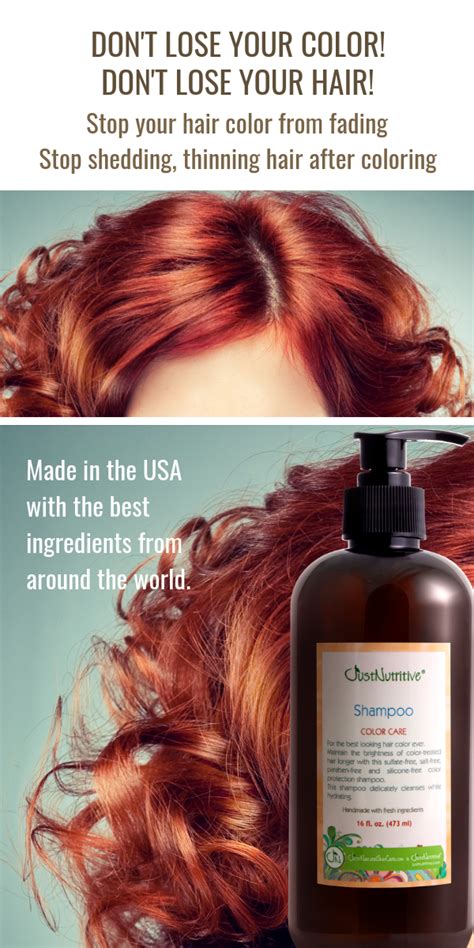 keep your hair color longer and encourage healthy hair this natural rich nutritive shampoo