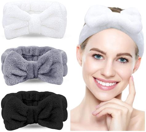 Wash your hair a day or two before your appointment. Spa Headband - 3 Pack Bowknot Hair Bands Makeup Head band ...
