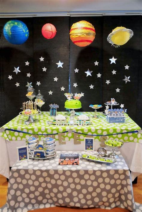 Astronaut Themed Birthday Party With Lots Of Really Fun Ideas Via Kara