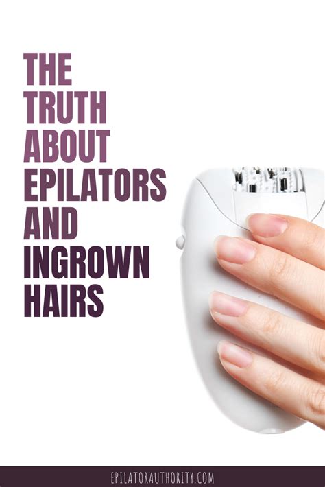 Use a sterile needle, inserting it under hair loops, to gently lift embedded hair tips. Does an Epilator Cause Ingrown Hairs? Epilators and ...