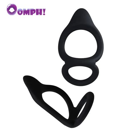 Oomph Silicone Dual Penis Ring Cock Ring Adult Product Delay Male