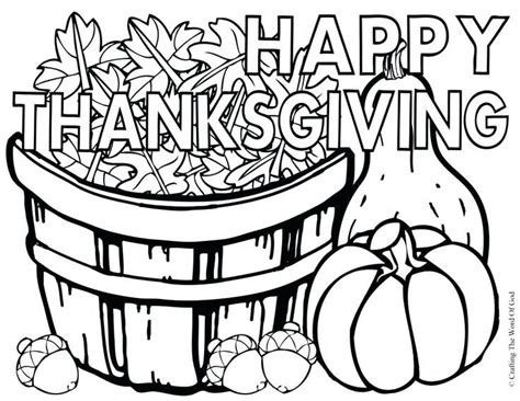 10 Dibujos De Thanksgiving Day Para Colorear