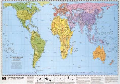 The Peters Projection World Map New Internationalist
