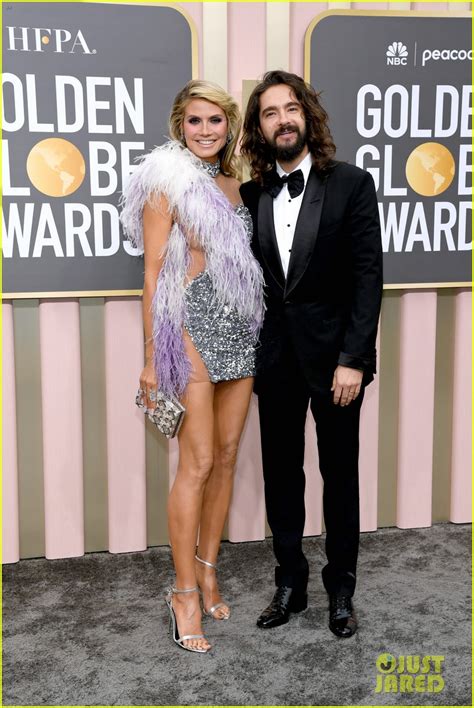 Heidi Klum Husband Tom Kaulitz Pair Up On Golden Globes 2023 Red