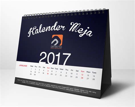 33 Jasa Desain Kalender Meja