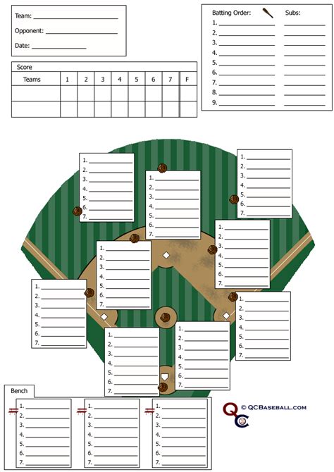 Please enter your email so we can notify you when the item is back in stock. Baseball Field Lineup Printables - ClipArt Best