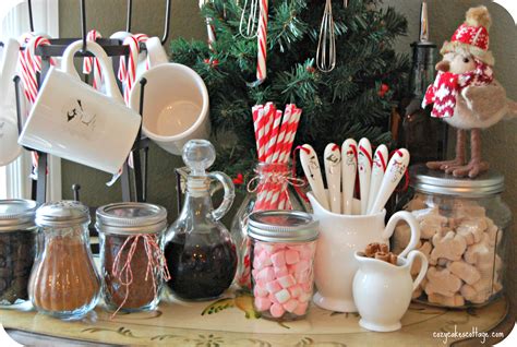 I have a whole list of ideas to have at the bar for this. Winter Hot Cocoa Bar | Cozycakes Cottage