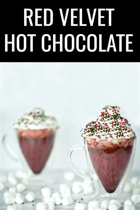 Red Velvet Hot Chocolate Recipe Easy Rich Creamy