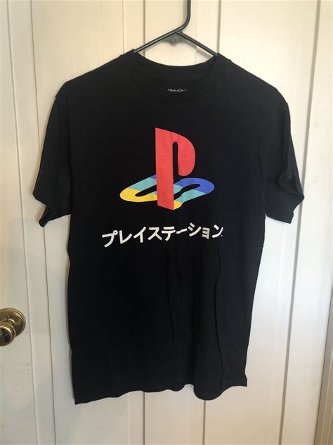 2017 Playstation Japanese Logo Kanji Graphic Black T Gem