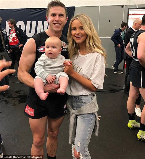 Afl Wag Jessie Habermann On Becoming A First Time Mother Daily Mail Online